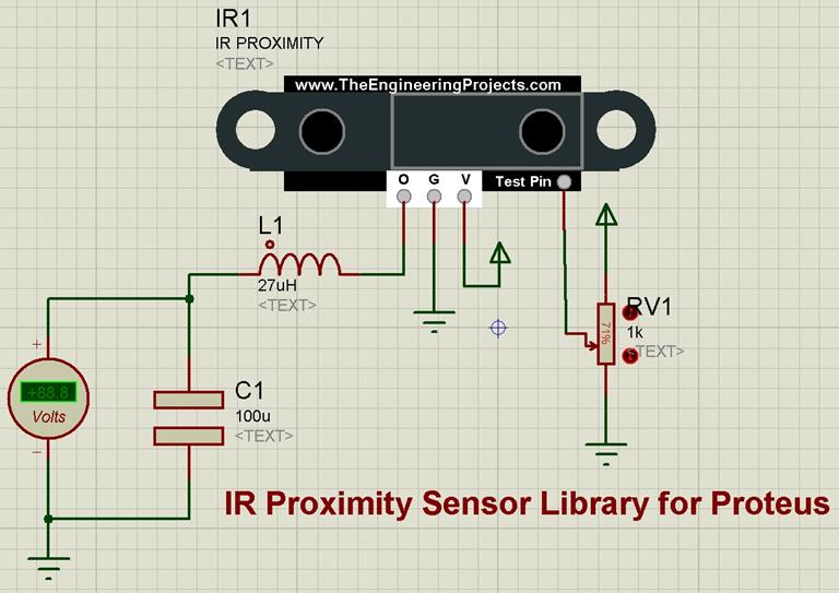 IR Proximity Sensor Library for Proteus - The Engineering Projects