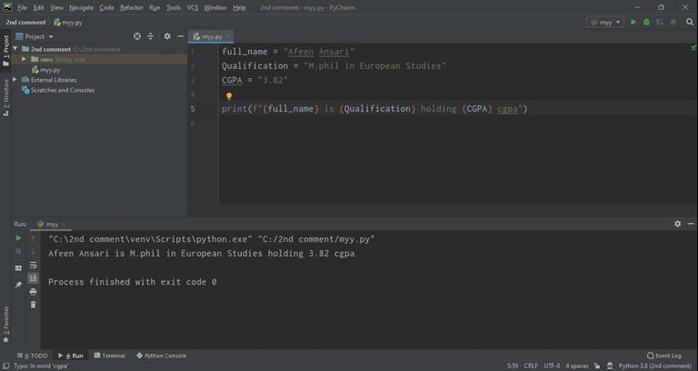 How to use String in Python - The Engineering Projects