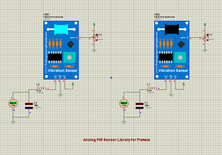 Analog Vibration Sensor Library For Proteus - The Engineering Projects