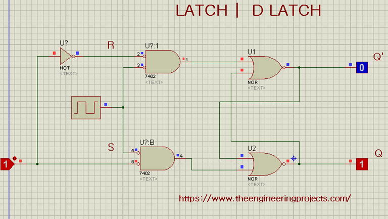 What are Digital Latches? | SR-Latches | D-Latches - The Engineering ...