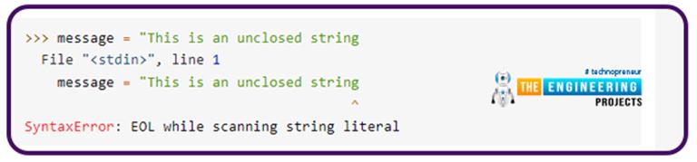 Python Syntax Errors - The Engineering Projects