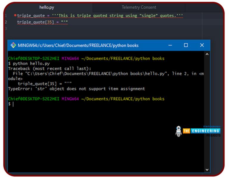 How to use Strings in Python? - The Engineering Projects
