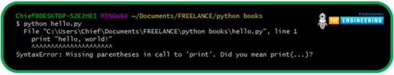 Writing First Code in Python (Hello World) - The Engineering Projects