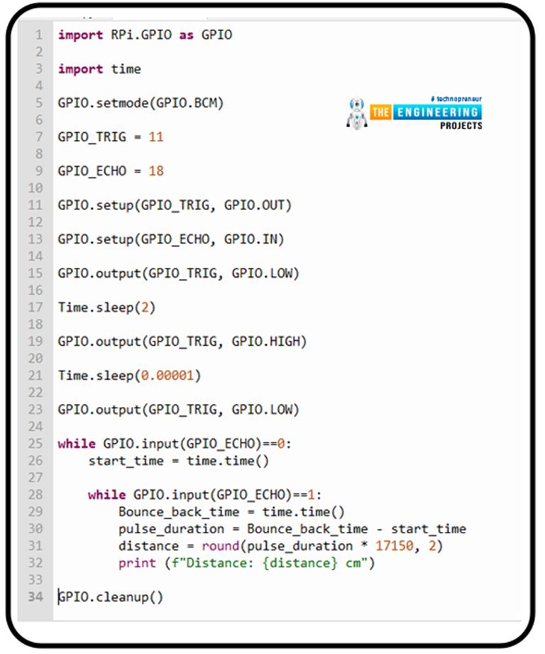 Interface Ultrasonic Sensor with Raspberry Pi 4 using Python - The ...