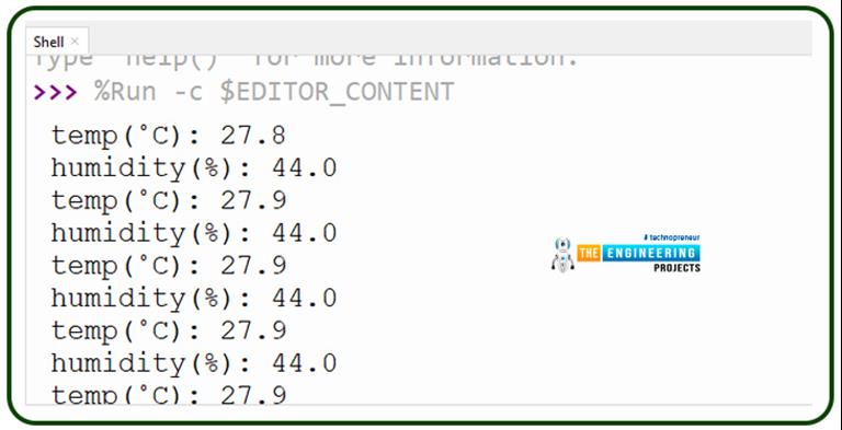 Interfacing of DHT11 with Raspberry Pi Pico - The Engineering Projects