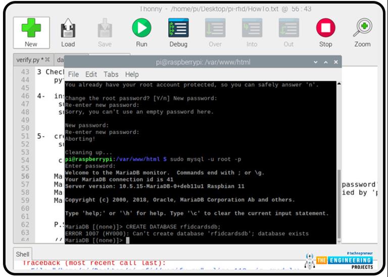 Smart Attendance System Using Rfid With Raspberry Pi 4 The Engineering Projects 7230