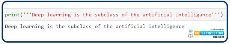 String DataType in Python - The Engineering Projects image.
