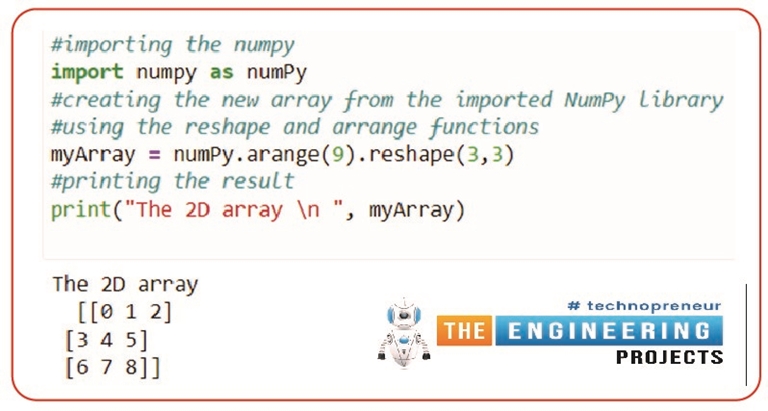 Installation and Functions of NumPy in Python - The Engineering Projects