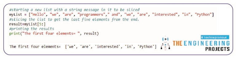 Slicing of Sequences in Python - The Engineering Projects