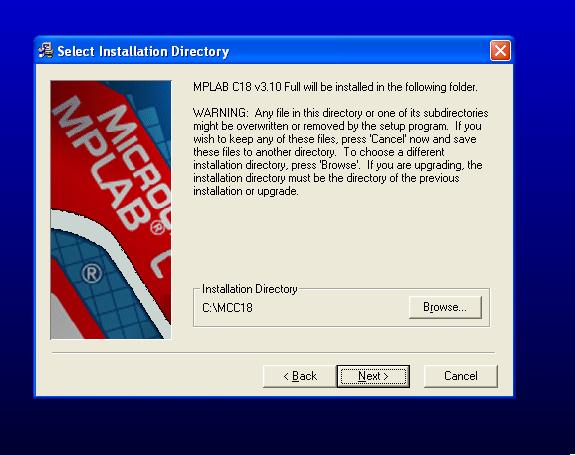 How to Install MPLAB C18 Compiler in Windows, mplab c compier, installation of mplab c compiler, c compiler for pic
