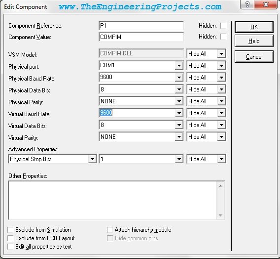 How To Use Virtual Terminal in Proteus ISIS,Virtual Terminal in Proteus, Get data on virtual port,