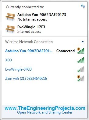 Getting started with arduino yun,manually connect arduino yun with wifi,connect yun with wifi