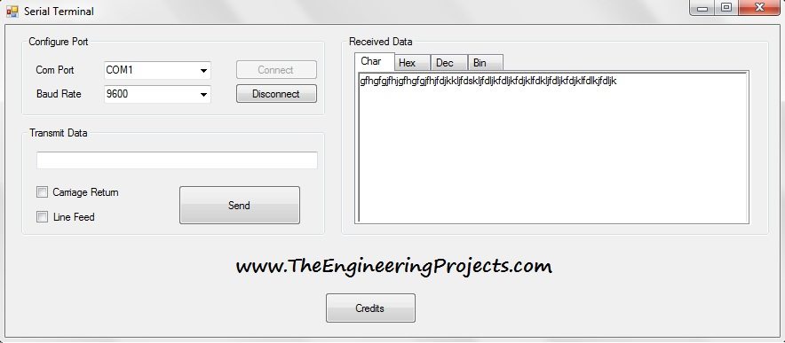 Get Serial Data in vb2010,com port software in vb2010, serial terminal, virtual terminal, Serial Terminal TEP