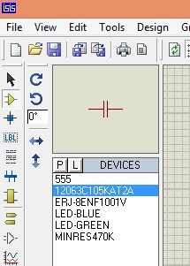 flash led with 555 timer, 555timer led flashing, 555timer in proteus, 555 timer simulation in proteus