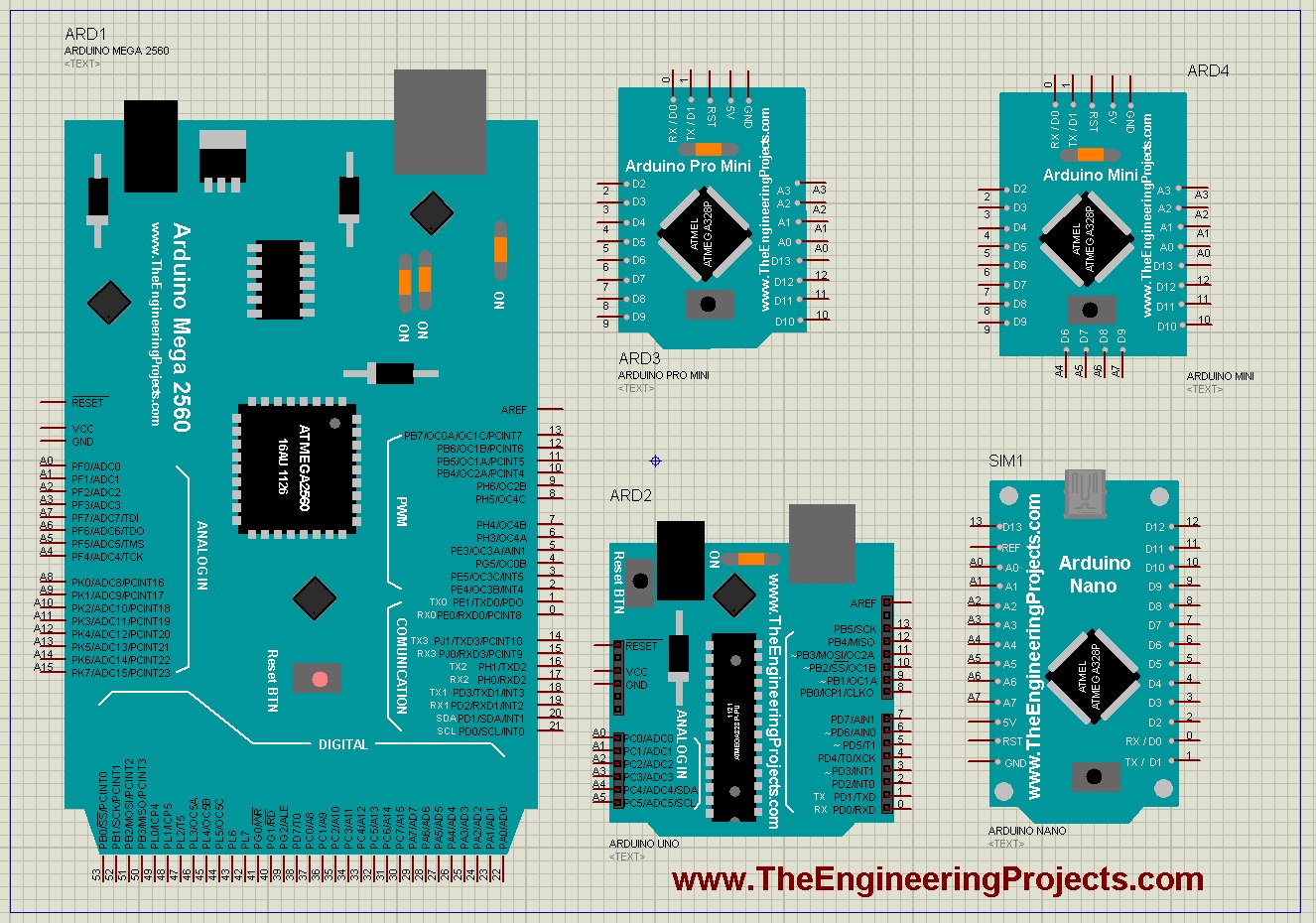 arduino uno library in proteus