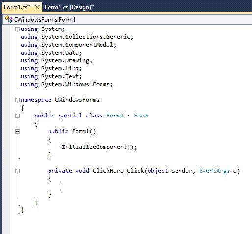 buttons in c#, how to use buttons in c#, buttons code c#, C# buttons code, c# button code