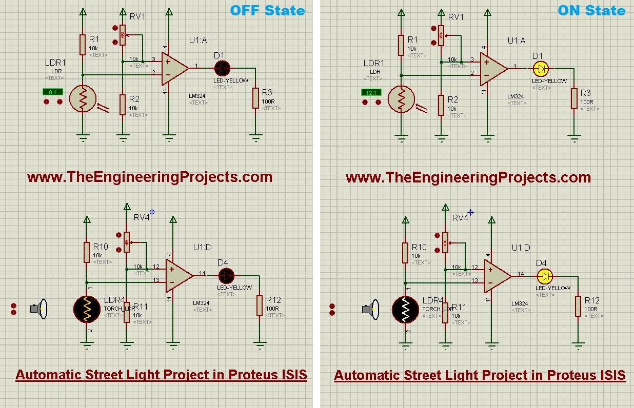 How To Use Ldr Sensor In Proteus Schematic Circuit Di