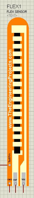 Flex Sensor Library for Proteus, flex sensor proteus, flex sensor in proteus