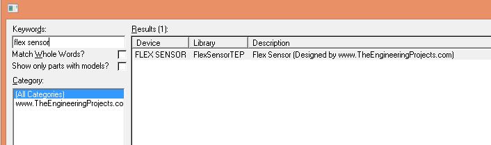 Flex Sensor Library for Proteus, flex sensor proteus, flex sensor in proteus