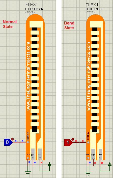 Flex Sensor Library for Proteus, flex sensor proteus, flex sensor in proteus