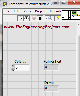 Temperature conversion in LabVIEW 2015, Temperature conversion in LabVIEW, Celsius to Fahrenheit conversion, Simple temperature conversion in NI LabVIEW, How to make temperature conversion program in LabVIEW, Make temperature conversion in LabVIEW 2015