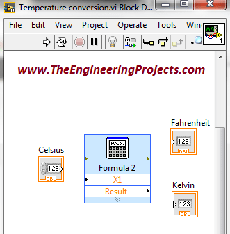 Temperature conversion in LabVIEW 2015, Temperature conversion in LabVIEW, Celsius to Fahrenheit conversion, Simple temperature conversion in NI LabVIEW, How to make temperature conversion program in LabVIEW, Make temperature conversion in LabVIEW 2015