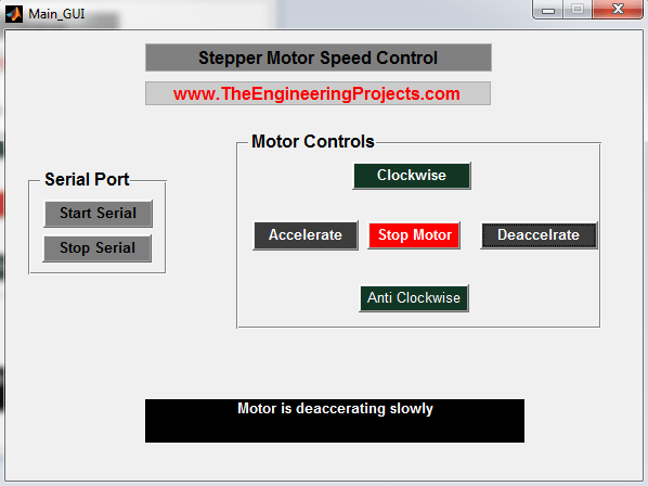Stepper motor speed control using matlab, stepper motor speed control in matlab, Matlab to control the stepper motor speed, How to control speed of the stepper motor using Matlab, Stepper motor speed control with Matlab