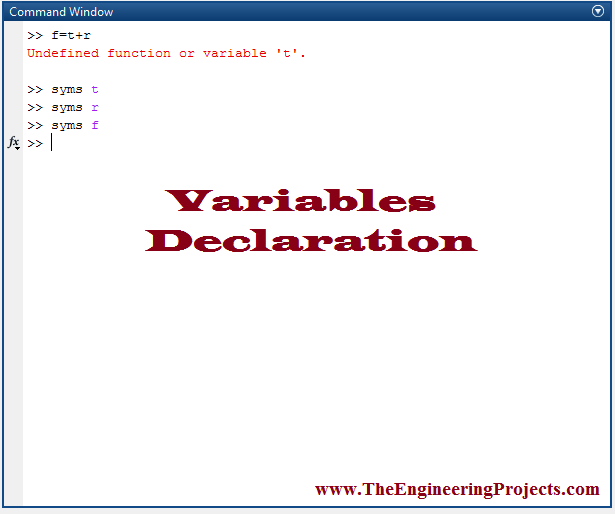 Declaration of Variables in MATLAB, how to Declare Variables in MATLAB, how to Declare Variables using MATLAB, Declare Variables using MATLAB, MATLAB to declare variables, MATLAB declare variables.