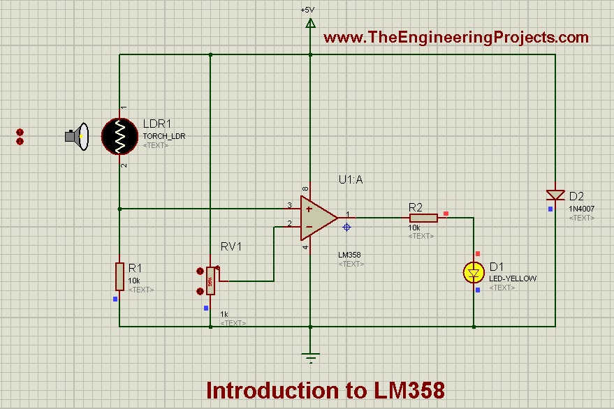 LM358 Pinout, Introduction to LM358, LM358 Introduction, LM358 Proteus diagram, Proteus LM358, Getting started with LM358, how to use LM358, how to get started with LM358