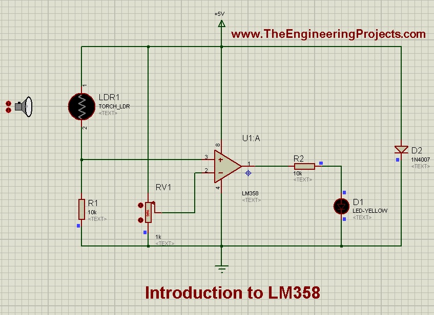 LM358 Pinout, Introduction to LM358, LM358 Introduction, LM358 Proteus diagram, Proteus LM358, Getting started with LM358, how to use LM358, how to get started with LM358