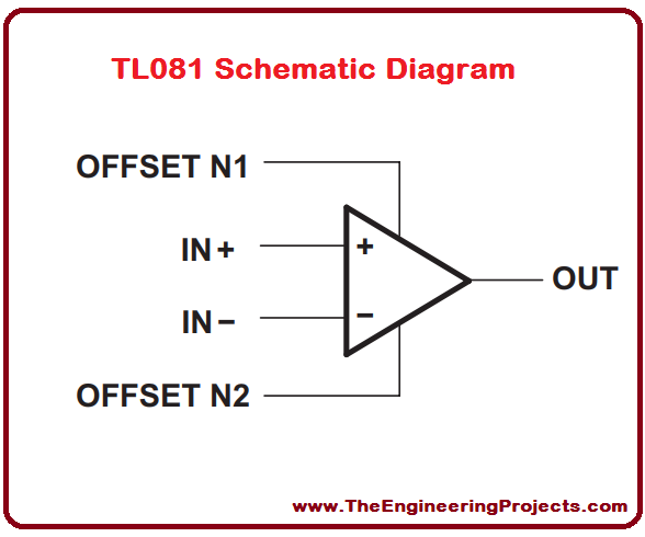 TL081 Pinout, TL081 basics, basics of TL081, getting started with TL081, how to get start with TL081, how to use TL081, Introduction to TL081, TL081 proteus, TL081 proteus simulation, proteus TL081