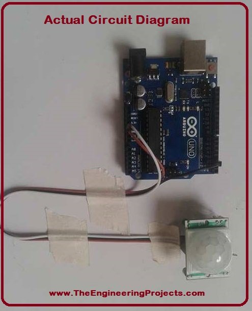PIR interfacing with Arduino, Interfacing of PIR with arduino, PIR Arduino interfacing, how to interface PIR with Arduino, PIR Arduino interfacing, PIR attached with Arduino, Interfacing PIR sensor with Arduino