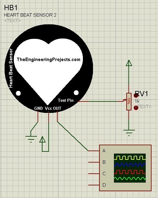 Heart Beat Sensor Library V2.0 for Proteus The Engineering Projects