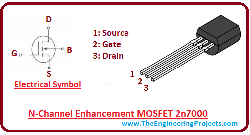 introduction to 2n7000, intro to 2n7000, working of 2n7000, principle of 2n7000, basics of 2n7000