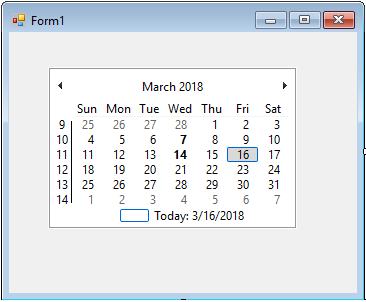 C# MonthCalendar Control - The Engineering Projects C# MonthCalendar Control - The Engineering Projects