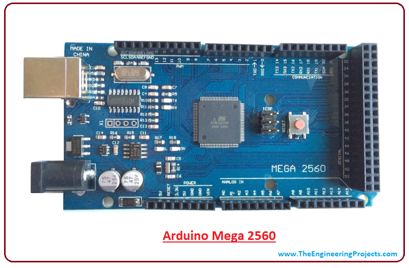 Introduction to arduino mega 2560, intro to arduino mega 2560, pin diagram of arduino mega 2560, applications of arduino mega 2560, arduino mega 2560 pinout, difference between Arduino mega 2560 and Arduino uno, arduino mega 2560 specifications, Arduino mega 2560 pin mapping, Arduino mega 2560 dimensions 