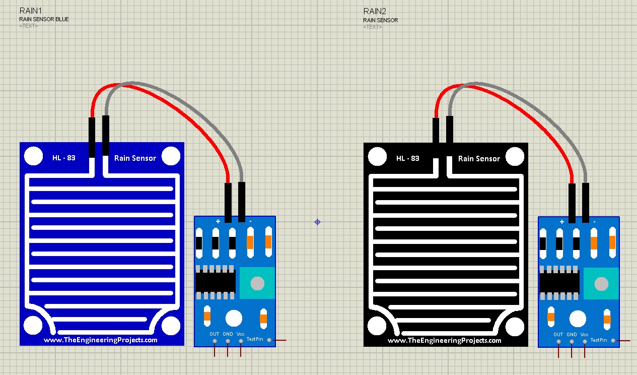 Rain Sensor Library for Proteus, rain sensor in proteus, rain sensor proteus, rain sensor simulation in proteus, rain sensor proteus