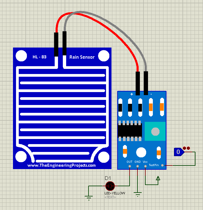 Rain Sensor Library for Proteus, rain sensor in proteus, rain sensor proteus, rain sensor simulation in proteus, rain sensor proteus