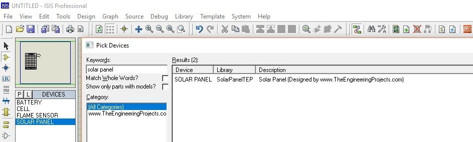 Solar Panel Library for Proteus, solar panel in proteus, solar panel proteus, solar panel simulation in proteus, solar panel proteus