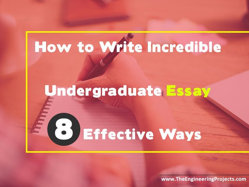 how to write an incredible college essay
