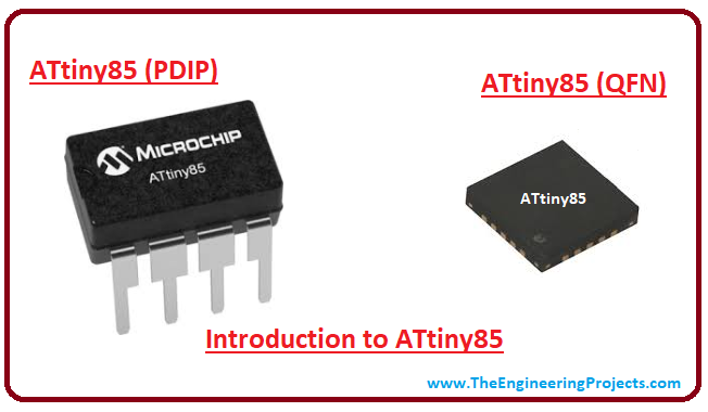 introduction to ATtiny85, ATtiny85, features, ATtiny85, pinout, ATtiny85, block diagram, ATtiny85, applications