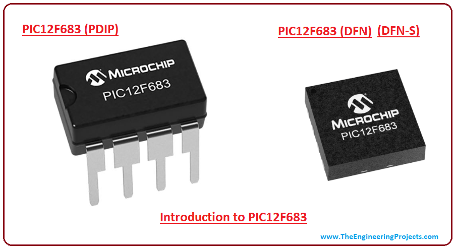 introduction to pic12f683, pic12f683 pinout, pic12f683 features, pic12f683 block diagram, pic12f683 functions, pic12f683 applications