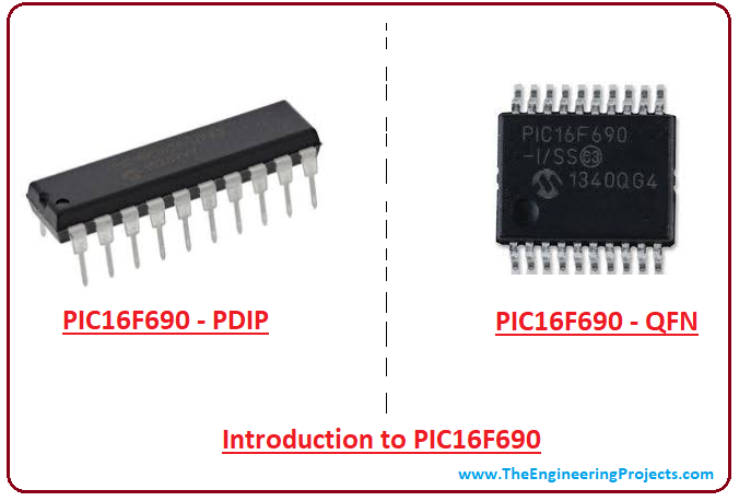 introduction to pic16f690, pic16f690 pinout, pic16f690 features, pic16f690 block diagram, pic16f690 functions, pic16f690 applications