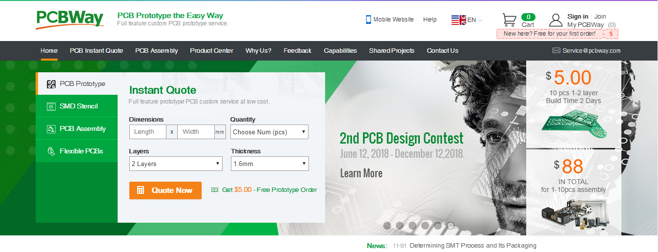 introduction to pcbway, best pcb fabrication house, pcb solution at your doorstep