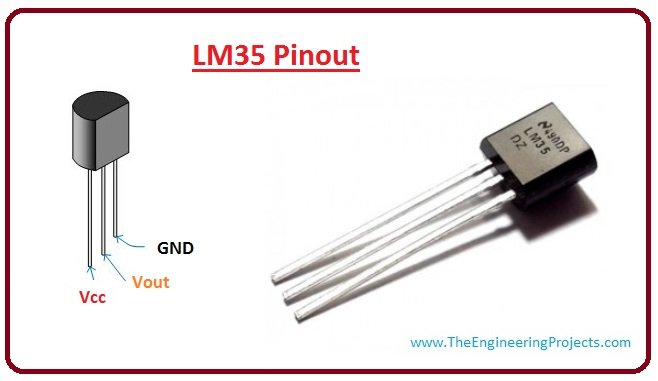 Lm35 pinout, lm35 working, lm35 introduction