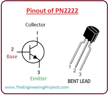 introduction to PN2222, pn2222 pinout, PN2222 working, PN2222 features, PN2222 applications