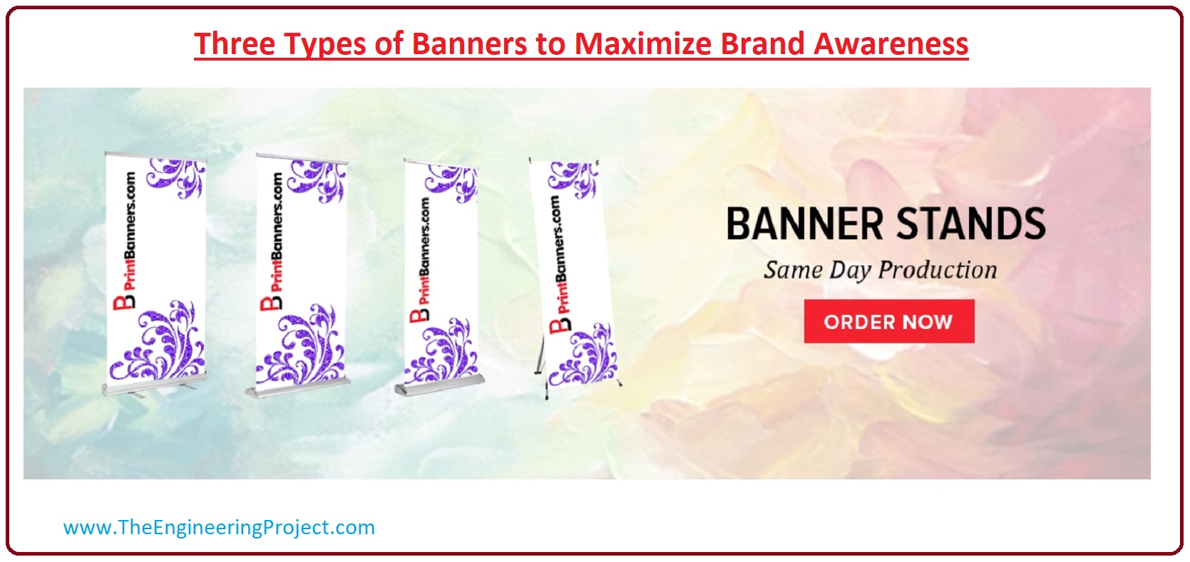 Three Types of Banners to Maximize Brand Awareness, Horizontal Banner Stands, Retractable Banner Stands, Backdrop Banner Stands