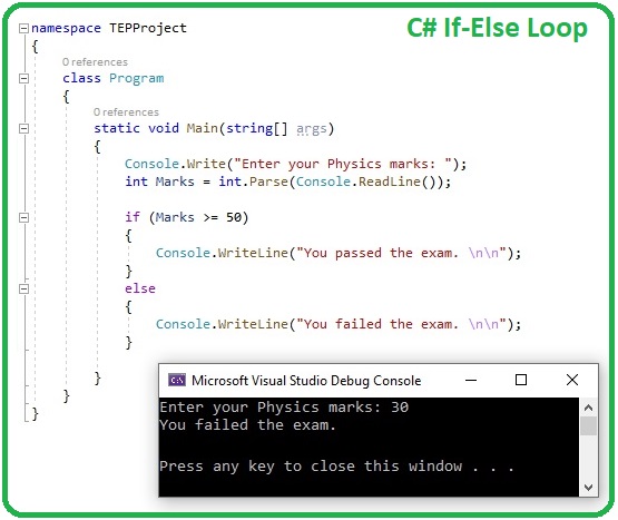 How to use IF Loop in C#, IF Loop in C#, if loop c#, c# if loop, if c#, C# if, c sharp if loop, if loop in c sharp