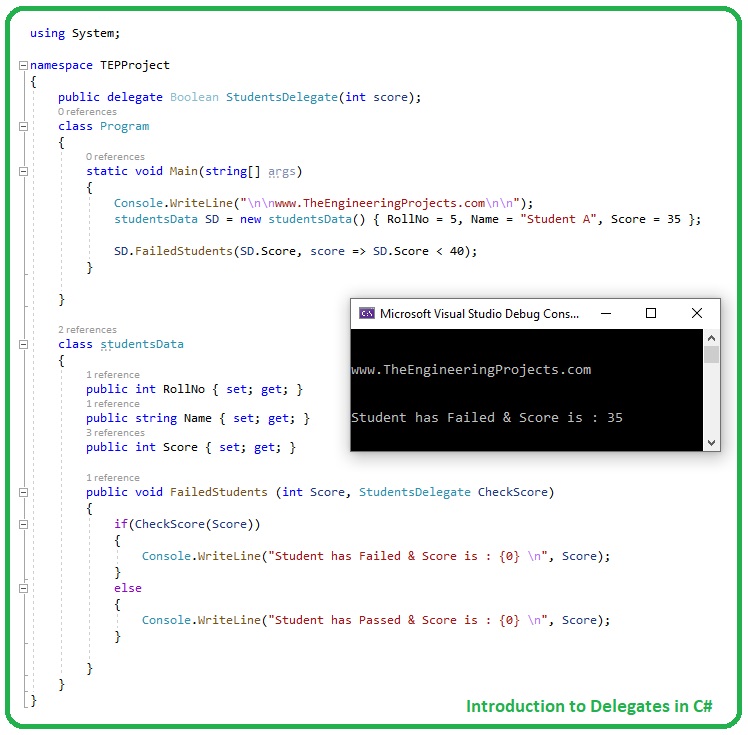 C# — Delegate. Simply a “Delegate” is a type-safe…