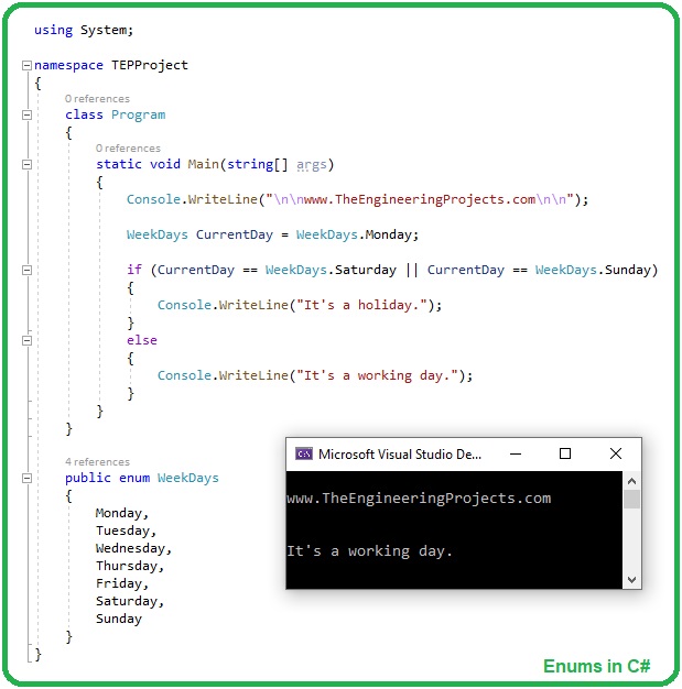 Introduction to Enums in C Sharp, Enums in C Sharp, Enums in C#, enums C#, c# enums